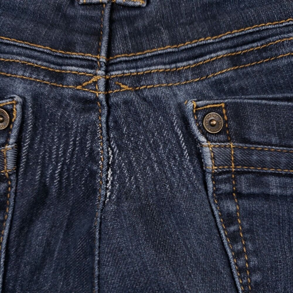 Democracy Jeans Womens 30x25 Size 4 Ab Tech Dark Wash Skinny Stretch Elastic - Picture 5 of 16